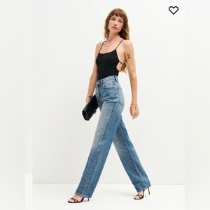 Reformation Elan Ultra High Rise Straight Leg Jeans